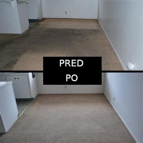 Tepovanie koberca pred a po - veľká miestnosť